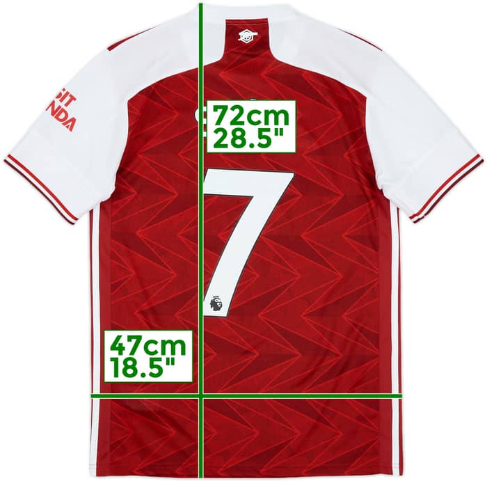 2020-21 Arsenal Home Shirt Saka #7 - 8/10 - (S)