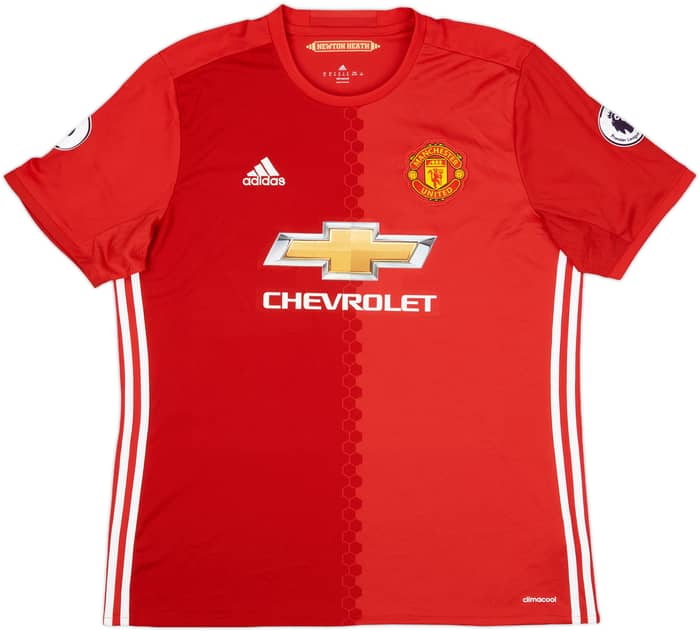 2016-17 Manchester United Home Shirt Jones #4 - 7/10 - (XL)