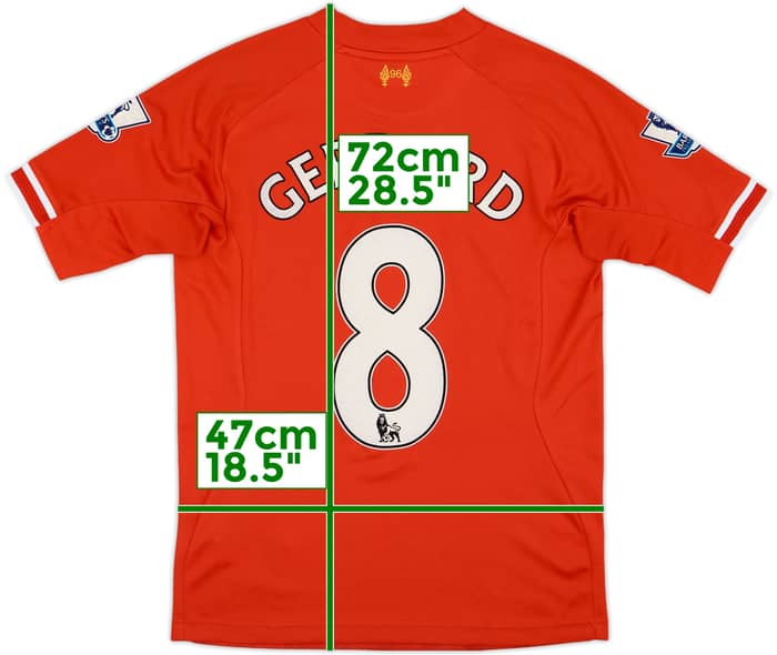 2013-14 Liverpool Home Shirt Gerrard #8 - 7/10 - (S)