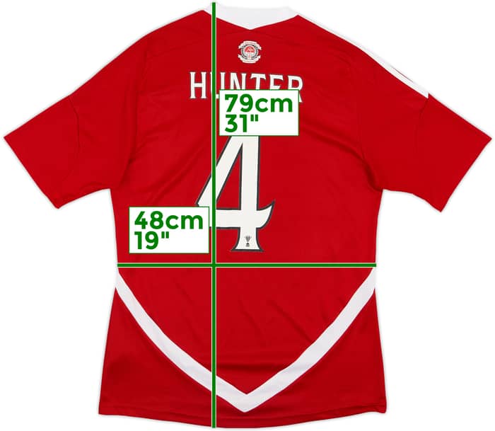 2011-12 Aberdeen Signed Home Shirt Hunter #4 - 7/10 - (M)