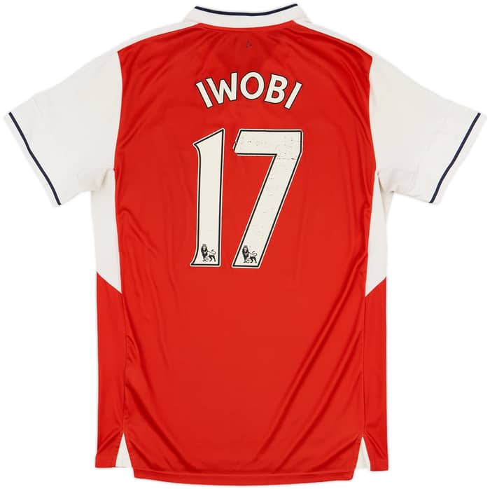 2016-17 Arsenal Home Shirt Iwobi #17 - 5/10 - (M)