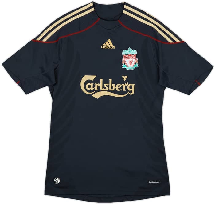 2009-10 Liverpool Away Shirt Gerrard #8 - 7/10 - (S)