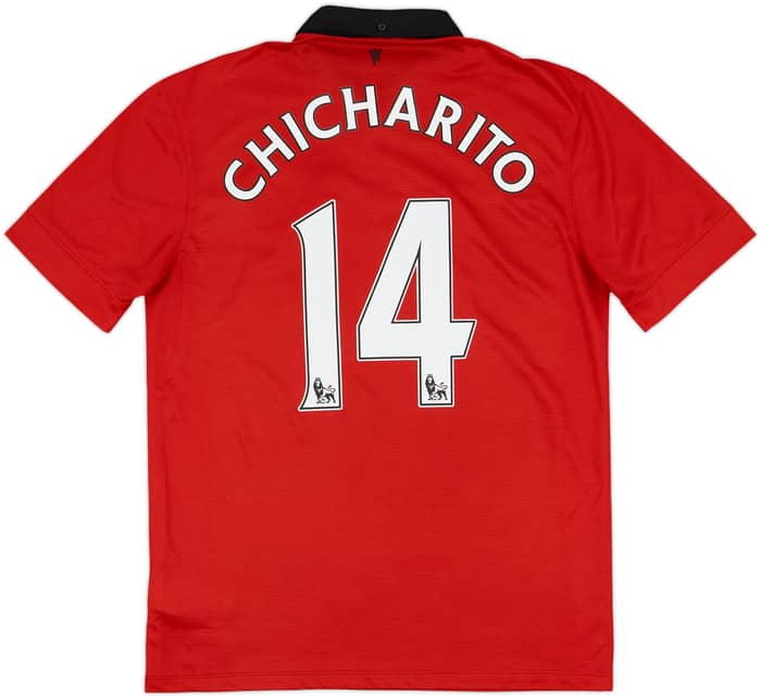 2013-14 Manchester United Home Shirt Chicharito #14 - 8/10 - (M)