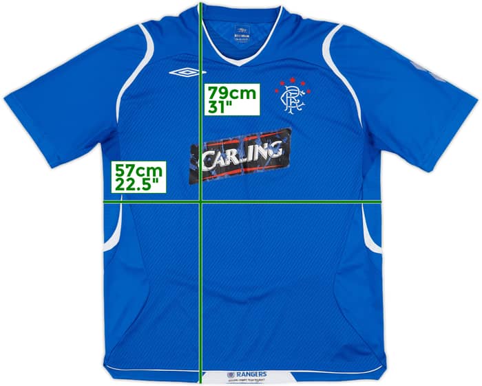 2008-09 Rangers Home Shirt - 4/10 - (XL)