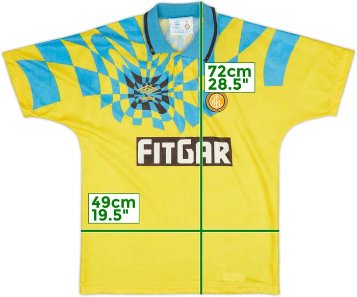 1991-92 Inter Milan Third Shirt - 8/10 - (S)