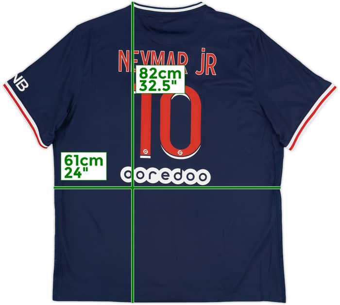 2020-21 Paris Saint-Germain Home Shirt Neymar Jr #10 - 9/10 - (XXL)
