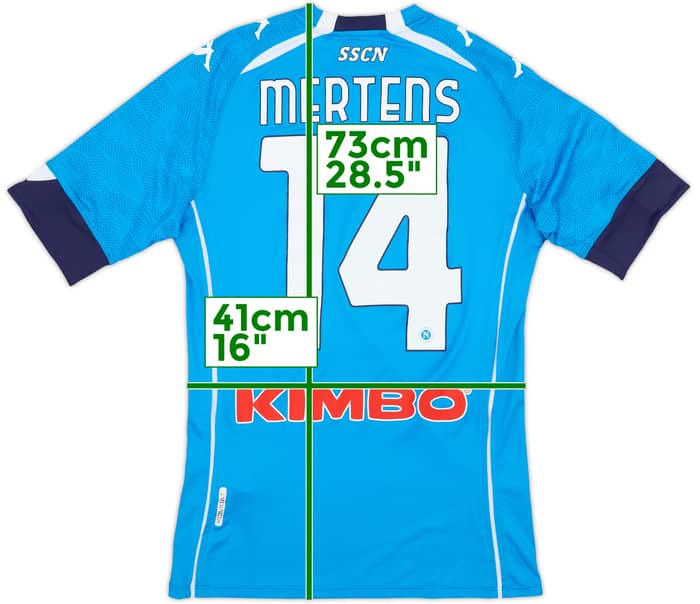 2020-21 Napoli Player Issue Home Shirt Mertens #14 - 10/10 - (S)