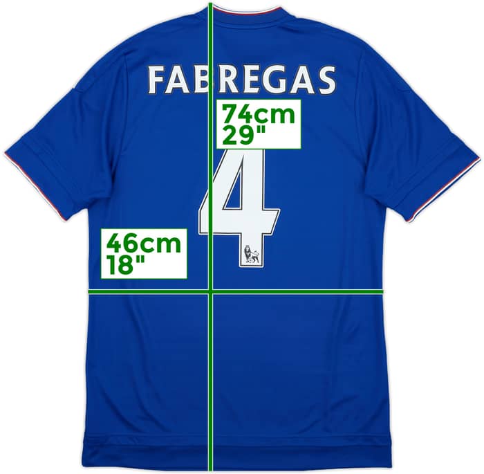 2015-16 Chelsea Home Shirt Fabregas #4 - 7/10 - (M)