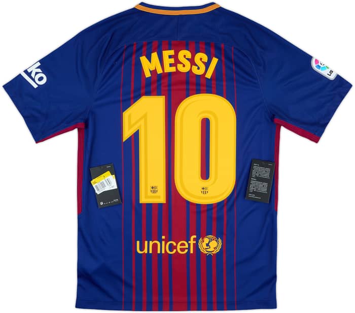 2017-18 Barcelona Home Shirt Messi #10 (S)