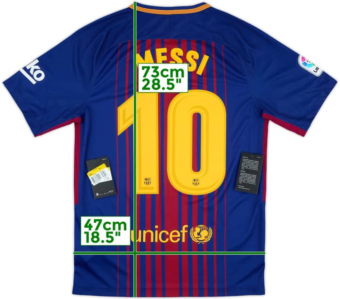 2017-18 Barcelona Home Shirt Messi #10 (S)