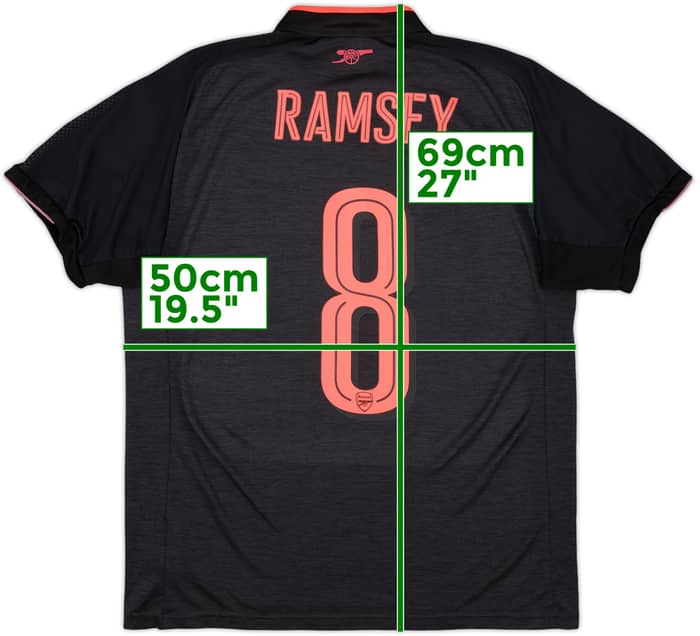 2017-18 Arsenal Third Shirt Ramsey #8 - 6/10 - (M)
