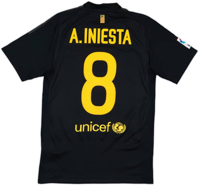 2011-12 Barcelona Away Shirt A.Iniesta #8 - 9/10 - (S)