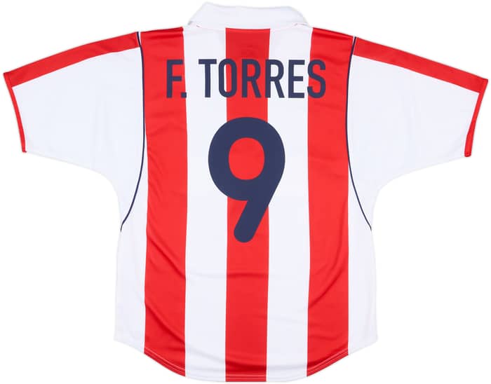 【 大感謝セール】 Atletico 2001-02 Madrid (M) - 8/10 - #9 F.Torres Shirt Home ウェア