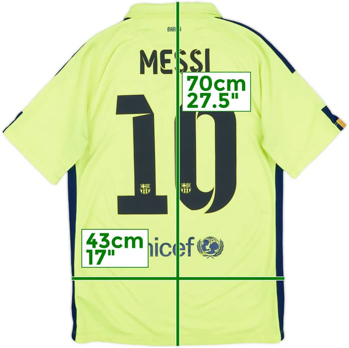 2014-15 Barcelona Third Shirt Messi #10 - 7/10 - (S)