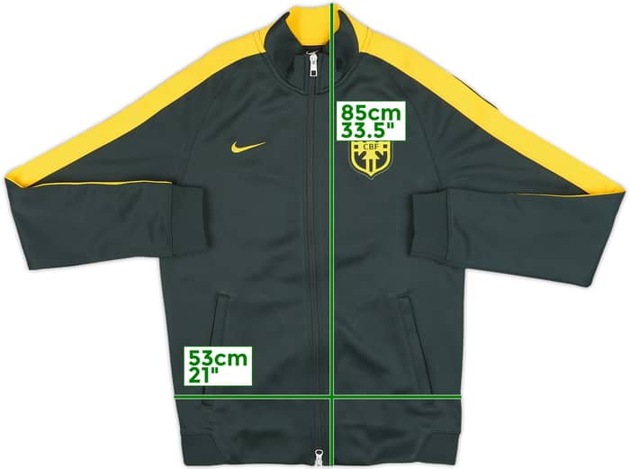 2013-14 Brazil Nike Track Jacket - 7/10 - (S)