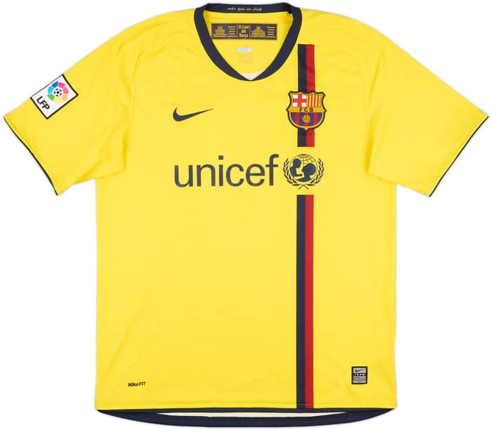 2008-10 Barcelona Away Shirt A.Iniesta #8 - 8/10 - (M)