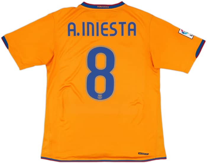 2007-08 Barcelona Third Shirt A.Iniesta #8 - 9/10 - (M)