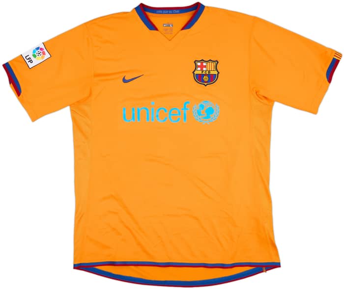 2006-08 Barcelona Away Shirt Messi #19 - 8/10 - (L)