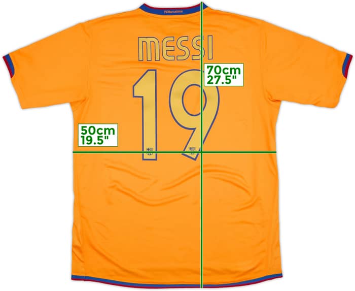 2006-08 Barcelona Away Shirt Messi #19 - 8/10 - (L)