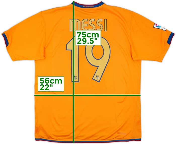2006-08 Barcelona Away Shirt Messi #19 - 8/10 - (L)
