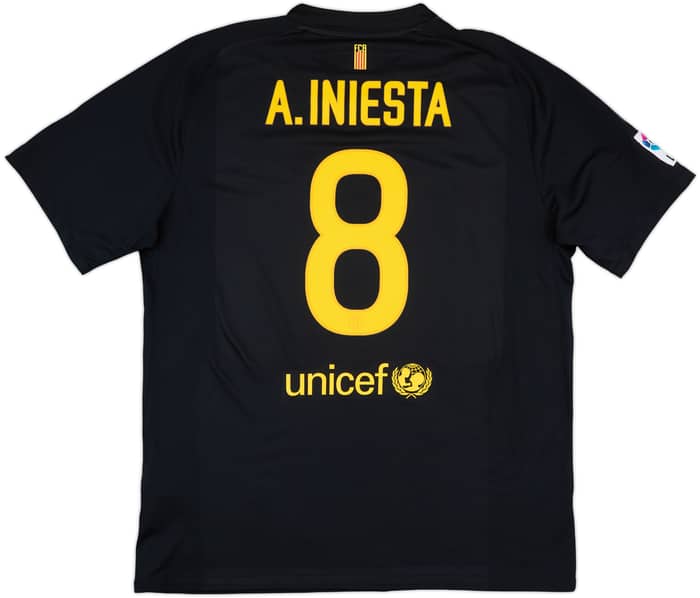 2011-12 Barcelona Away Shirt A.Iniesta #8 - 8/10 - (XL)