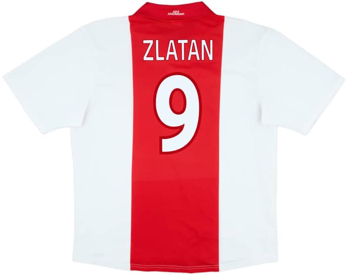 2001-02 Ajax Home Shirt Zlatan #9 - 9/10 - (XL)