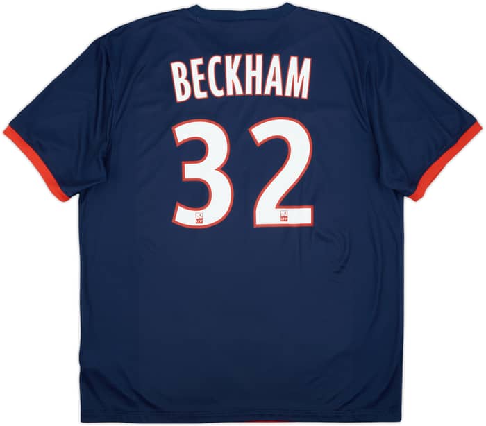 2013-14 Paris Saint-Germain Home Shirt Beckham #32 - 8/10 - (XL)