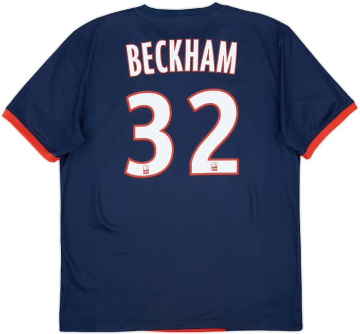 2013-14 Paris Saint-Germain Home Shirt Beckham #32 - 10/10 - (L)