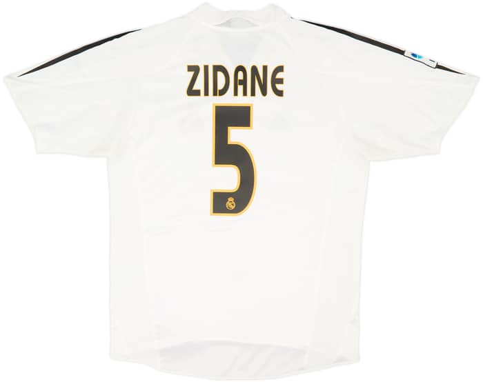 2004-05 Real Madrid Home Shirt Zidane #5 - 6/10 - (M)