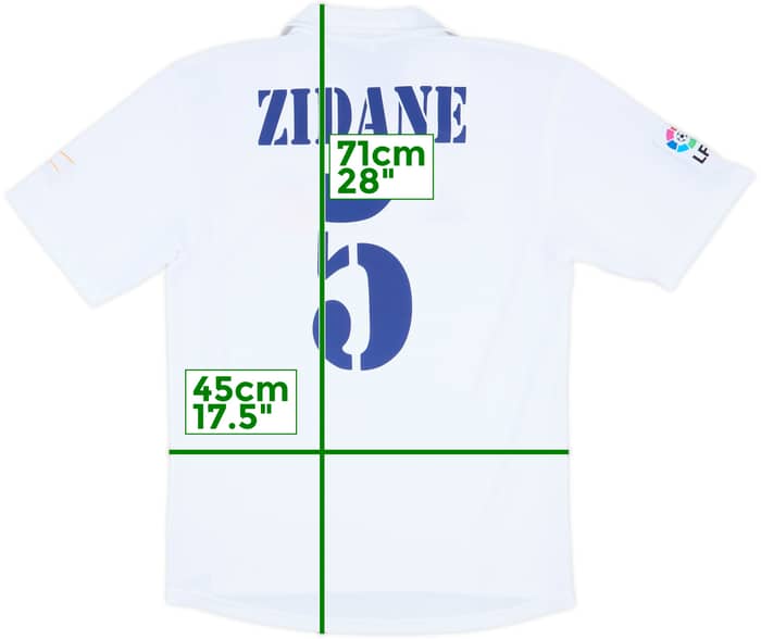 2001 Real Madrid Home Shirt Zidane #5 - 9/10 - (S)