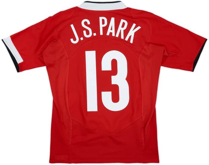 2004-06 Manchester United Home Shirt J.S.Park #13 - 9/10 - (S)