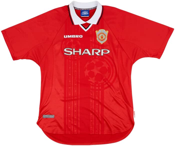 1997-00 Manchester United CL Shirt Beckham #7 - 8/10 - (XL)
