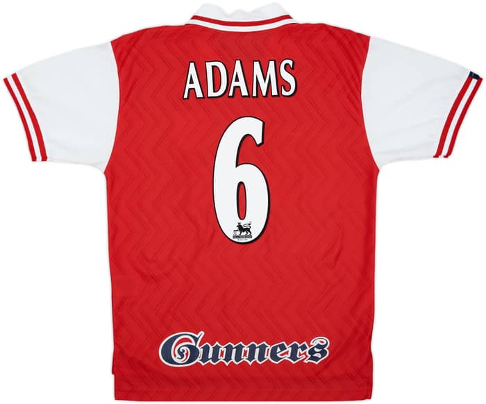 1996-98 Arsenal Home Shirt Adams #6 - 9/10 - (M)