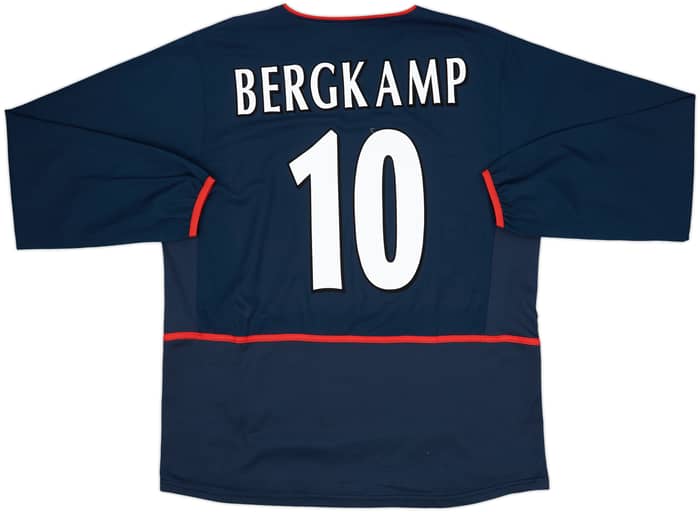 2002-04 Arsenal Away L/S Shirt Bergkamp #10 - 8/10 - (XL)