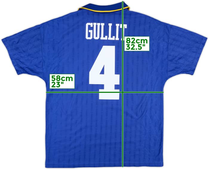 1995-97 Chelsea Home Shirt Gullit #4 - 5/10 - (L)