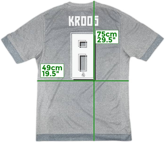 2015-16 Real Madrid Away Shirt Kroos #8 - 7/10 - (M)