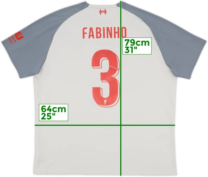 2018-19 Liverpool Third Shirt Fabinho #3 - 6/10 - (XXL)