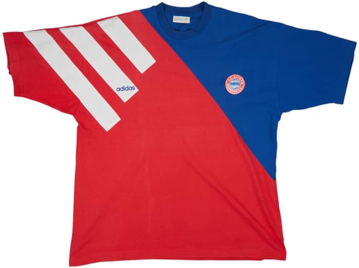 1991-92 Bayern Munich adidas Cotton T-Shirt - 6/10 - (XL)