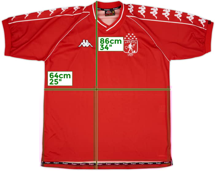 1998 America de Cali Home Shirt - 9/10 - (XXL)
