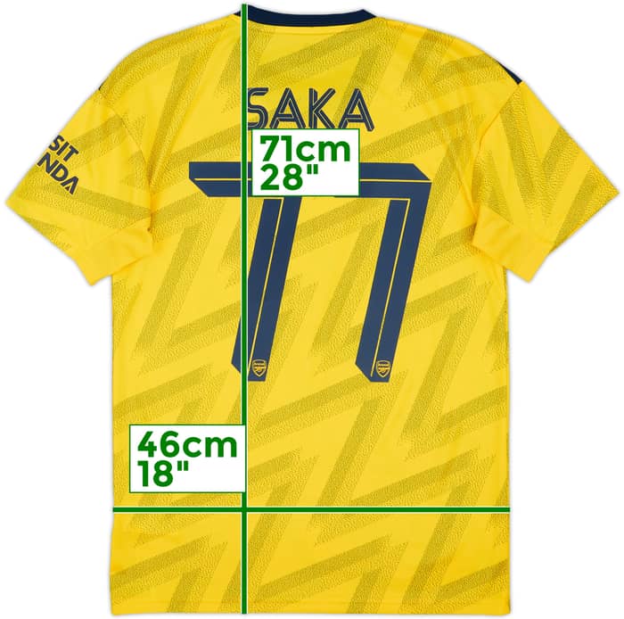 2019-20 Arsenal Away Shirt Saka #77 - 10/10 - (S)