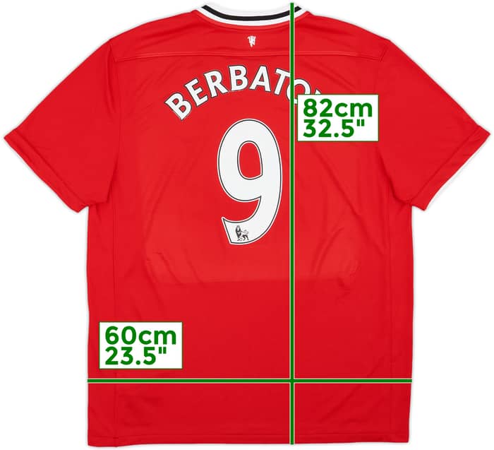 2011-12 Manchester United Home Shirt Berbatov #9 - 6/10 - (XL)