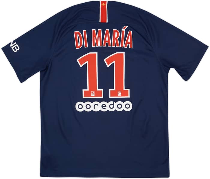2018-19 Paris Saint-Germain Home Shirt Di Maria #11 - 9/10 - (L)