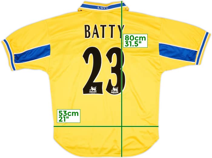 1999-00 Leeds United Third Shirt Batty #23 - 9/10 - (L)