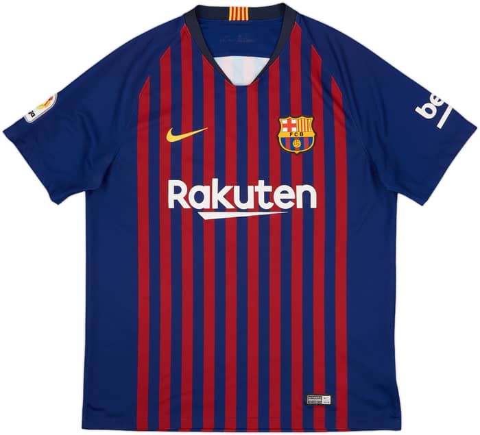 2018-19 Barcelona Home Shirt Messi #10 - 8/10 - (L)