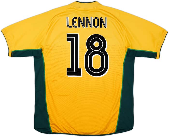 2002-03 Celtic Away Shirt Lennon #18 - 8/10 - (XL)