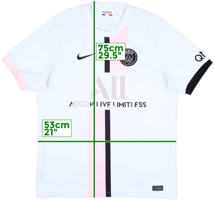 2021-22 Paris Saint-Germain Away Shirt - 4/10 - (L)