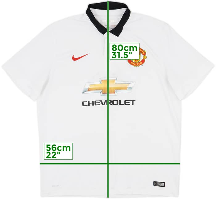 2014-15 Manchester United Away Shirt - 4/10 - (XL)
