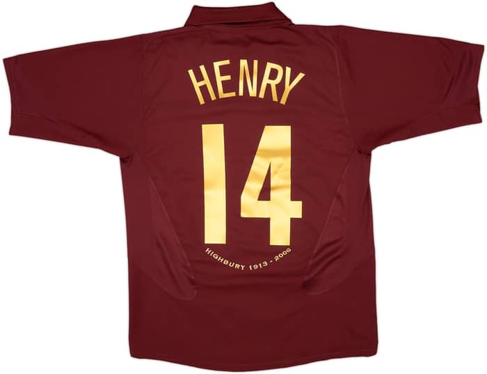 2005-06 Arsenal Home Shirt Henry #14 - 8/10 - (M)