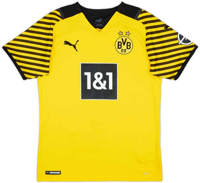 2021-22 Borussia Dortmund Home Shirt Haaland #9 - 7/10 - (S)