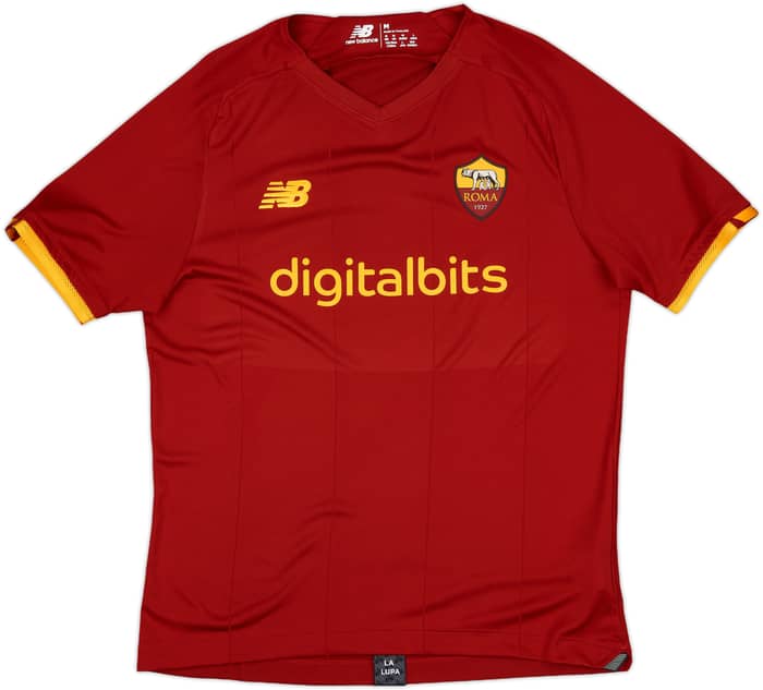 2021-22 Roma Home Shirt - 9/10 - (M)